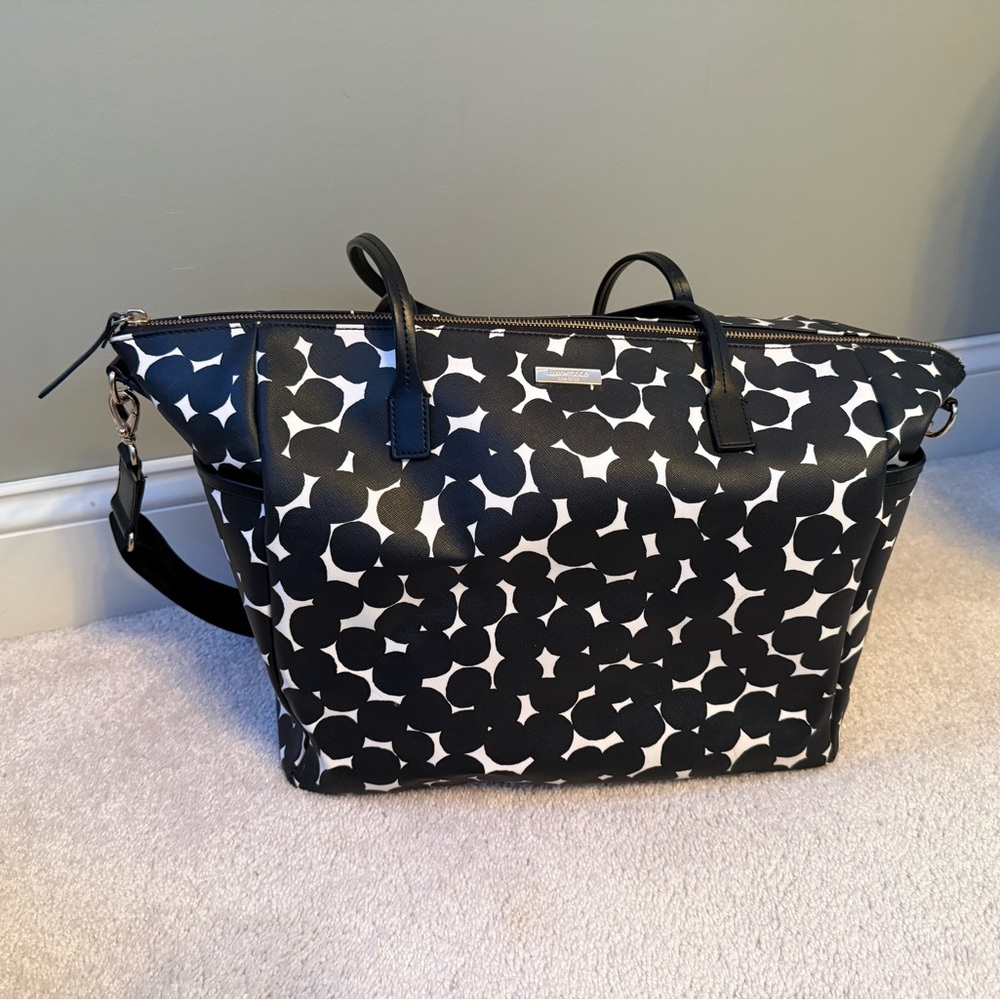 Kate Spade Black and White Patterned Travel Bag